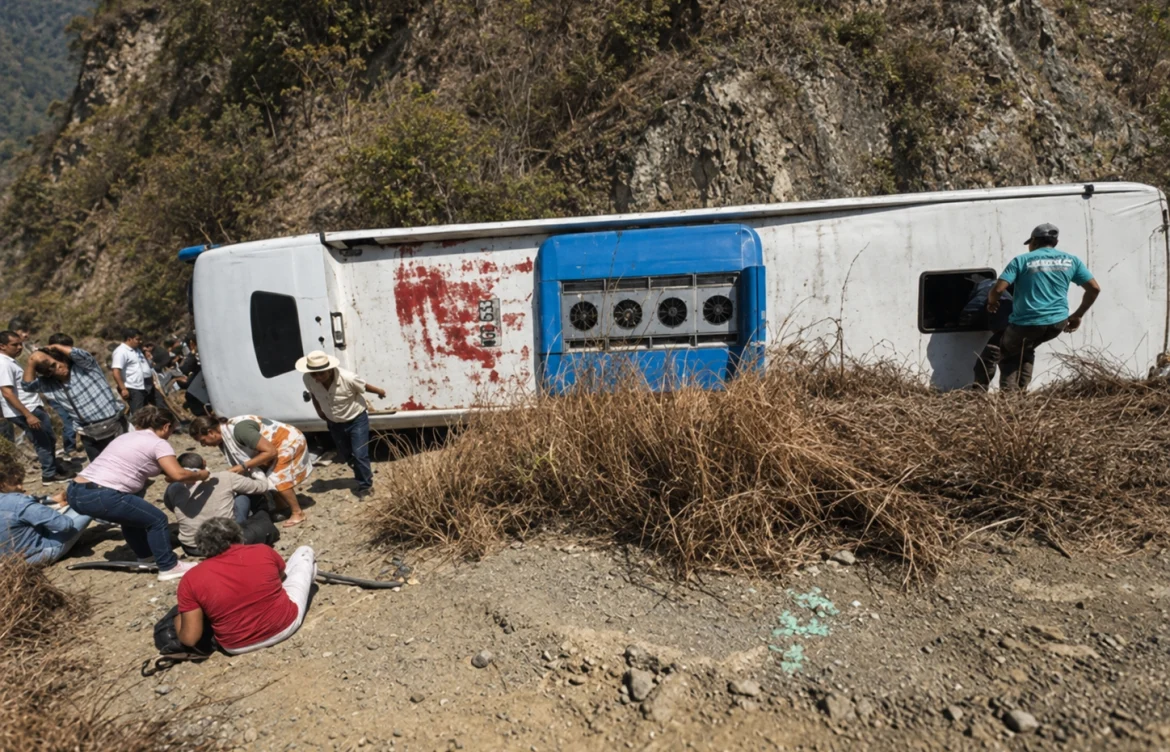 Accidente de bus en Santa Fe de Antioquia deja 7 heridos