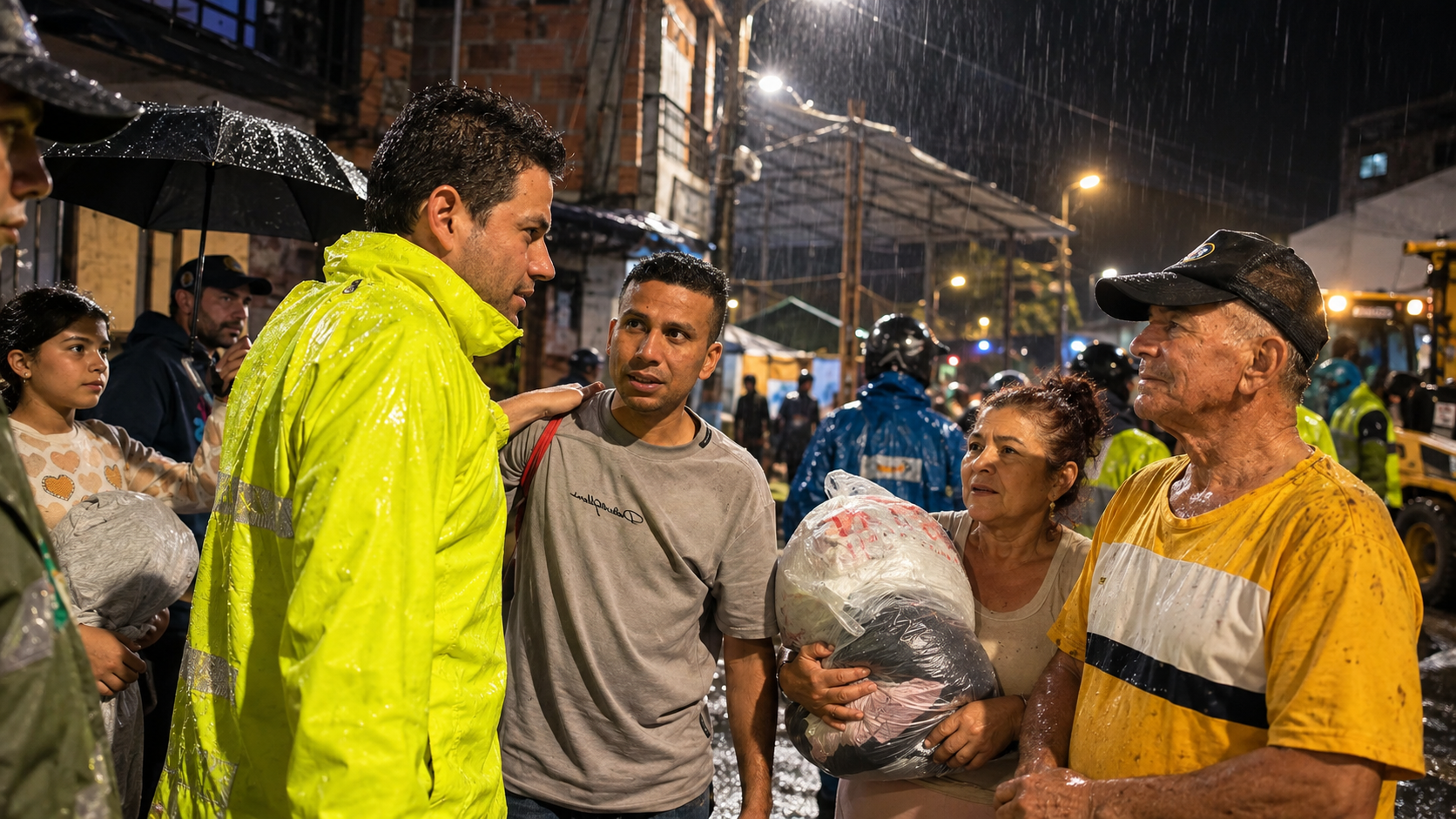 Equipos de la Alcaldía de Medellín entregan ayudas humanitarias a familias afectadas por las lluvias y avanzan en la recuperación de las zonas impactadas.