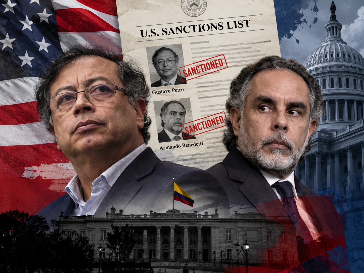 Gustavo Petro y Armando Benedetti permanecen en la lista OFAC